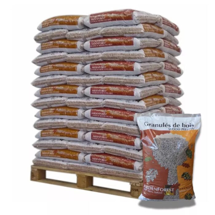 Holzpellets Ardenforest – 70 Säcke à 15 kg (1.050 kg) auf Palette