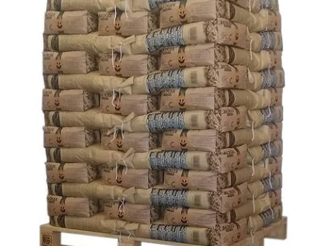 Holzpellets Piveteau Énergie – 70 Säcke à 15 kg (1.050 kg) auf Palette