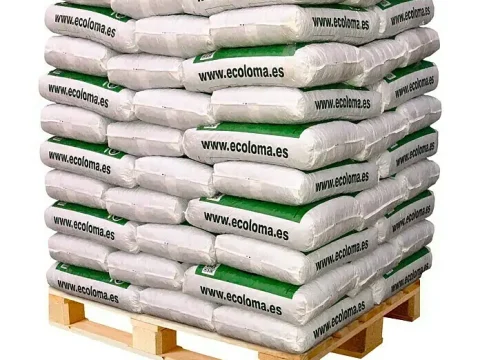 Holzpellets Premium Biomasse aus 100 % Kiefer – 70 Säcke à 15 kg (1.050 kg) auf Palette
