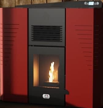 Pelletofen 14 kW, kanalisierbar für mehrere Räume