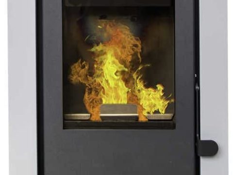 Pelletofen Style Fuego aus Stahl (145 kg) mit hoher Leistung