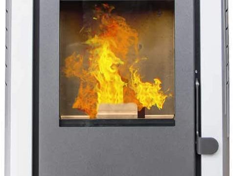 Pelletofen Style Fuego aus Stahl (125 kg) mit hoher Heizleistung