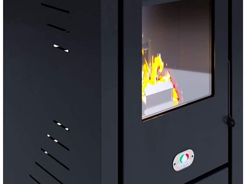 Pelletofen Style Fuego kompakt aus Stahl (80 kg)
