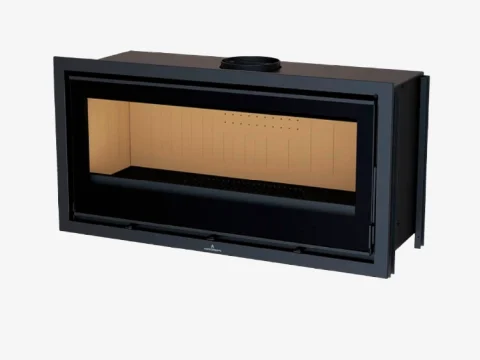Kaminofen Bronpi Cairo 110 Panorama 15 kW – für Scheite bis 100 cm