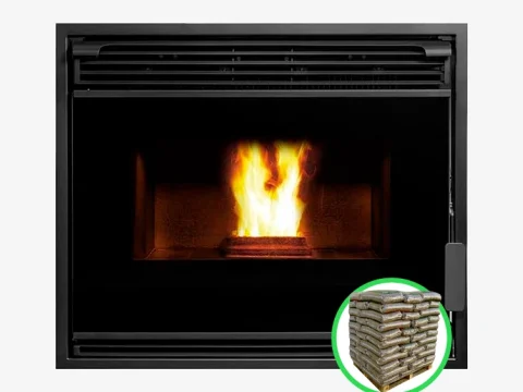 Pellet-Kamineinsatz Ecoforest Cordoba 12 kW (kanalisierbar, Kamineinsatz, WiFi)