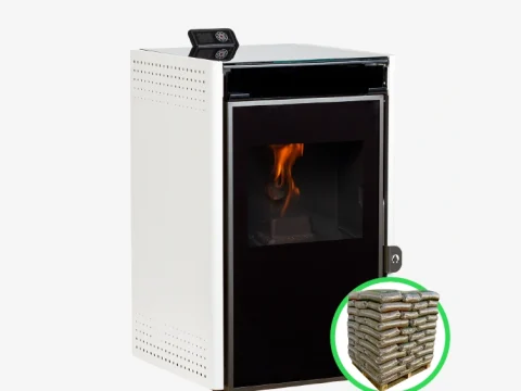 Pelletofen Ecoforest Creta passivhausgeeignet 6 kW (raumluftunabhängig, WiFi)