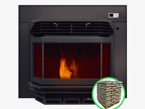 Pellet-Kamineinsatz Ecoforest Eco I Insert 13,5 kW (Kamineinsatz, WiFi)