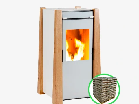 Pelletofen Ecoforest Keops 9,5 kW (raumluftunabhängig, WiFi)