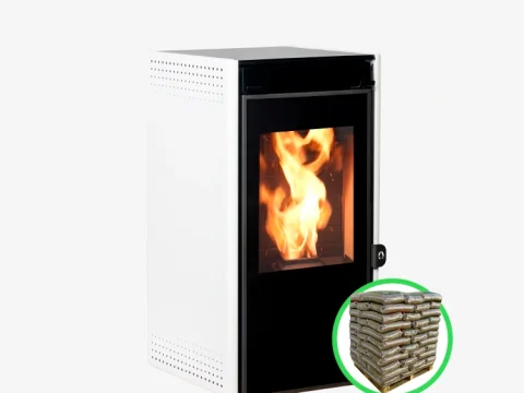 Pelletofen Ecoforest Moon II 7,5 kW (raumluftunabhängig, WiFi)