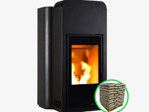 Pelletofen Ecoforest Nature 7,5 kW – natürliche Konvektion, extra leise