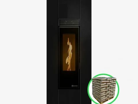 Pellet-Kamineinsatz Ecoforest Boston Insert 15 kW (kanalisierbar, Kamineinsatz, WiFi)