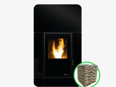 Pellet-Kamineinsatz Ecoforest Kiev Insert 16 kW (kanalisierbar, Kamineinsatz, WiFi)