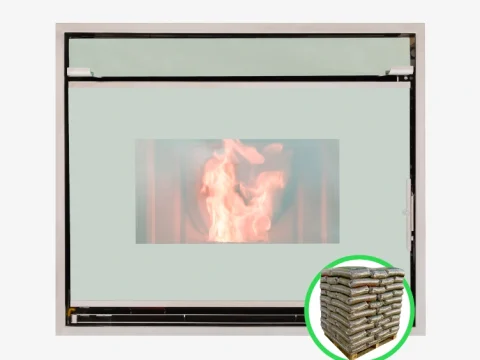 Pellet-Kamineinsatz Ecoforest Granada 12 kW (kanalisierbar, Kamineinsatz, WiFi)