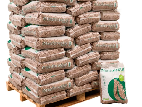 Holzpellets Bioforestal – 70 Säcke à 15 kg (1.050 kg) auf Palette