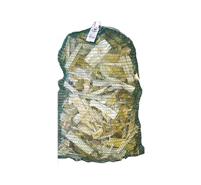 Anzündholz im Netzsack 40 Liter Premium Biomasse