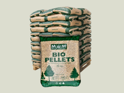 Holzpellets Biopellet – 72 Säcke à 15 kg (1.080 kg) auf Palette