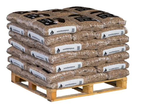 Holzpellets Premium Biomasse – 42 Säcke à 15 kg (630 kg) auf Palette