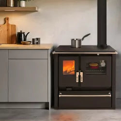 Holz-Küchenherd & Dauerbrandofen Mervio XL Ceramic