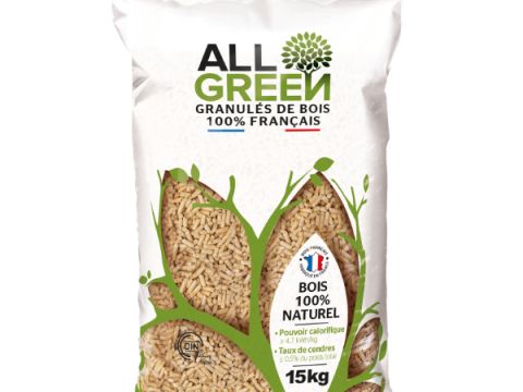 Holzpellets Granuflam – 72 Säcke à 15 kg (1.080 kg) auf Palette