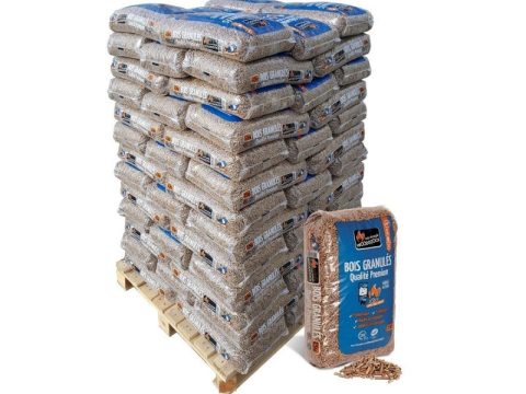 Holzpellets Woodstock – 78 Säcke à 15 kg (1.170 kg) auf Palette