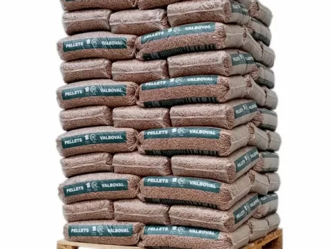 Holzpellets Valboval – 65 Säcke à 15 kg (975 kg) auf Palette