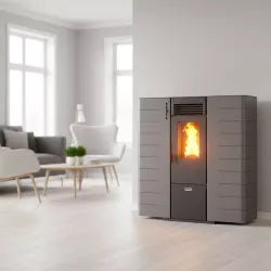 Flach-Pelletofen Fango 8 kW (kanalisierbar, Flachbauweise)